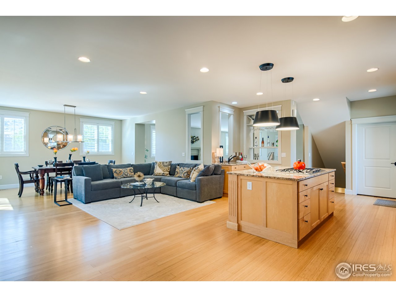 1412 North Street Boulder, CO 80304 - Photo 12 of 39 a living room with lots of furniture and kitchen view
