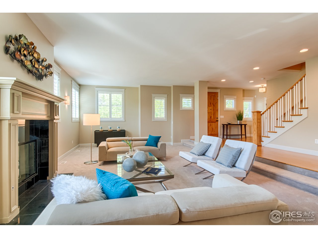 1412 North Street Boulder, CO 80304 - Photo 3 of 39 a living room with furniture window and a fireplace