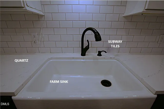 a close view of a sink