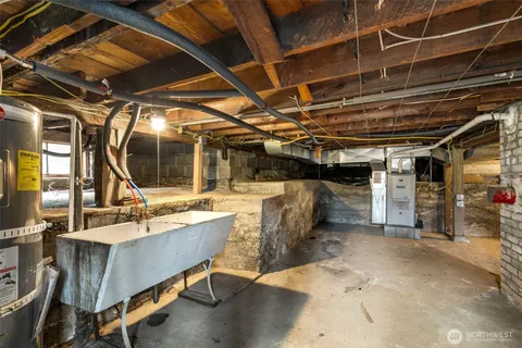 a view of storage and utility room