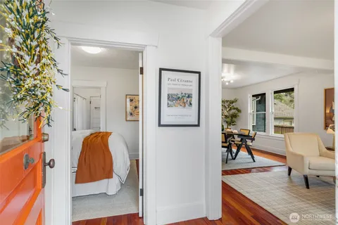a view of living room filled with furniture