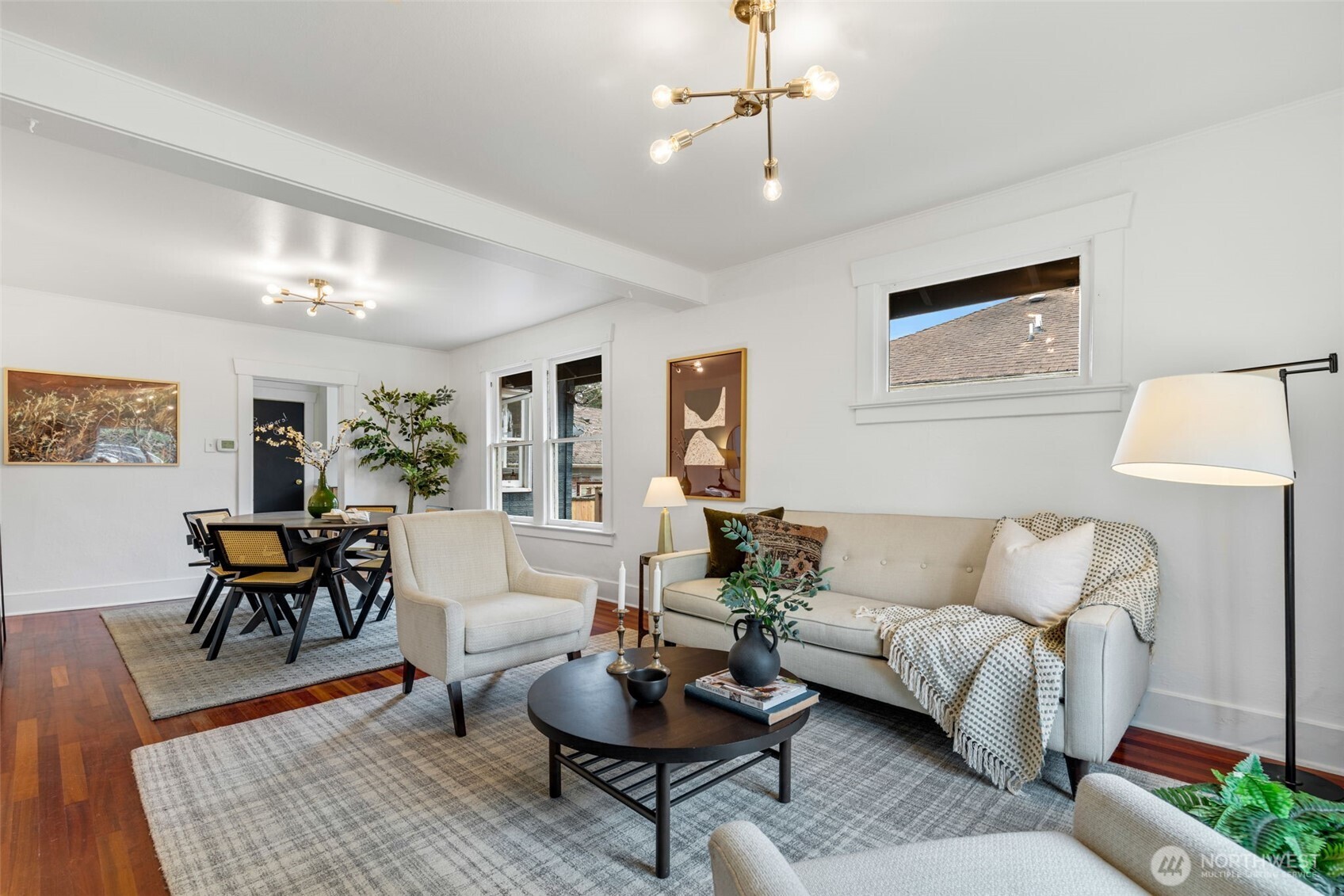 5812 46th Avenue South Seattle, WA 98118 - Photo 8 of 40 a living room with furniture and wooden floor