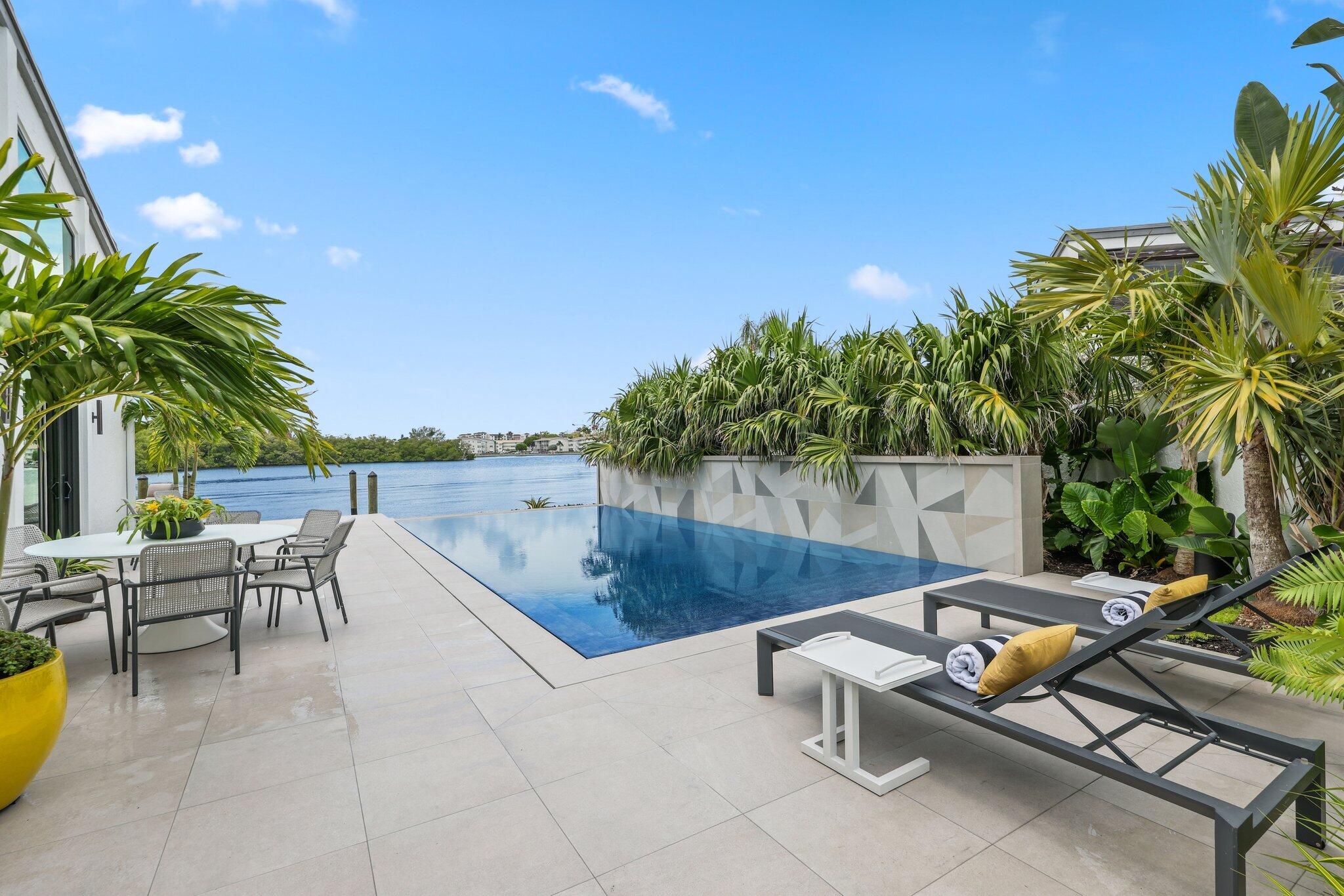6110 North Ocean Boulevard, Unit 39 Ocean Ridge, FL 33435 - Photo 6 of 59 a roof deck with table and chairs