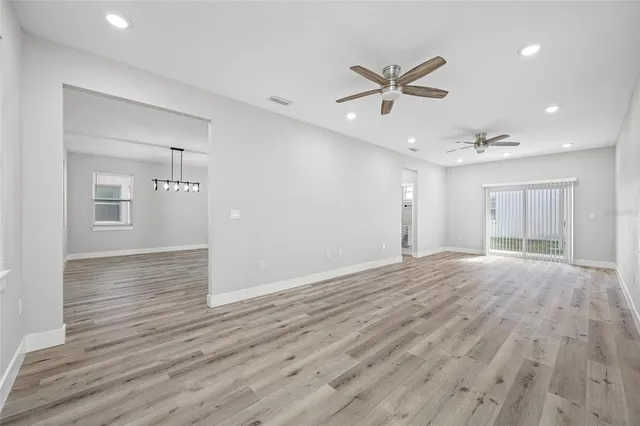 wooden floor in an empty room with wooden floor
