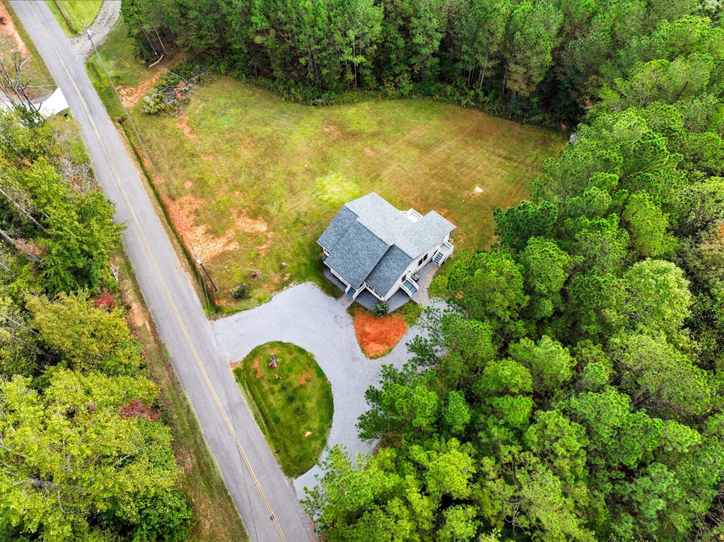 716 Old Pleasant Valley Road Talking Rock, GA 30175 - Photo 16 of 58 an aerial view of a house with swimming pool and garden view