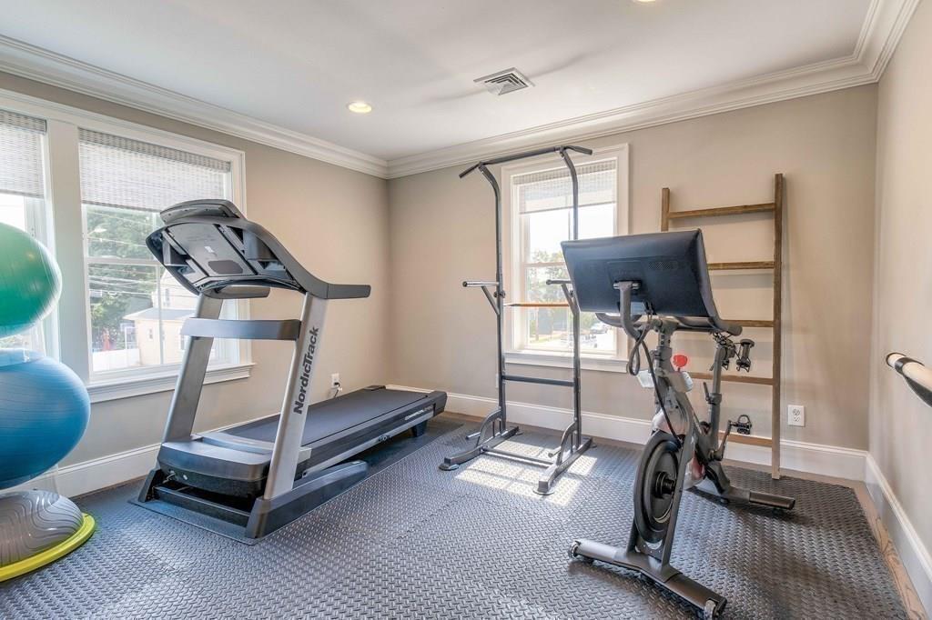 185 Cross Street Winchester, MA 01890 - Photo 23 of 41 a view of a room with gym equipment