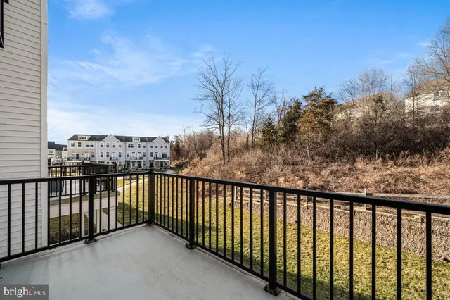 a view of city from a balcony