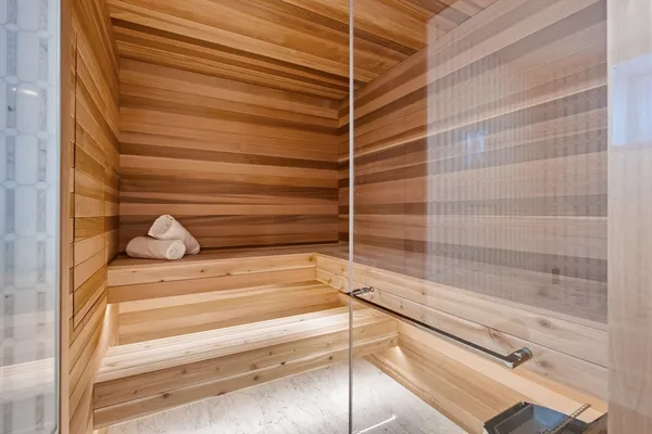 a view of bathroom with shower