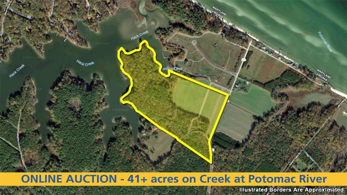 0 Vir-Mar Beach Road Heathsville, VA 22473 - Photo 1 of 21 an aerial view of a house with outdoor space lake seating area and trees all around