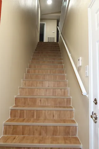 a view of room and garage