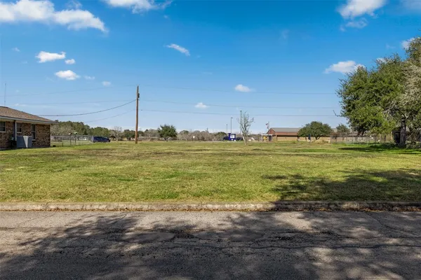 a view of a ocean with a big yard