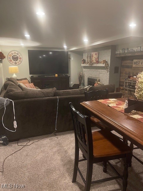 178 Patterson Road Weirton, WV 26062 - Photo 25 of 50 Family room featuring light carpet & fireplace