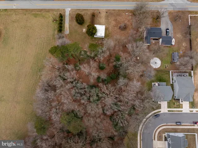 a view of a yard with a house and garden