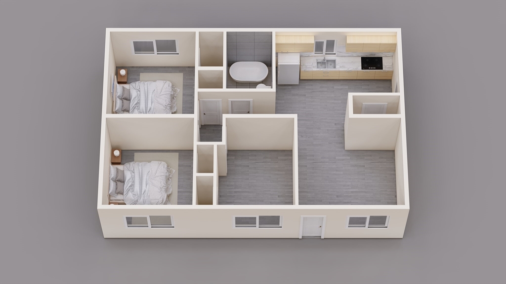 view of living room with furniture and window