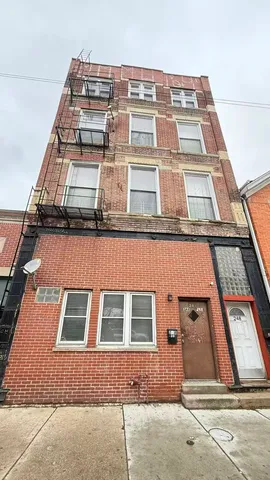 a front view of a building