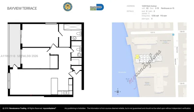 $4,950 | 1228 West Avenue, Unit 1102, Miami Beach, FL 33139