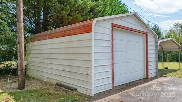 a backyard of a house