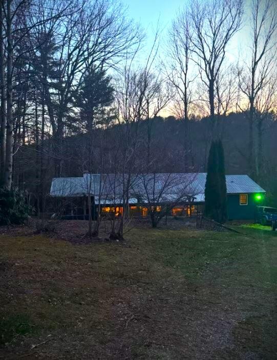 1522 Turkey Creek Road Tellico Plains, TN 37385 - Photo 2 of 34 a view of a backyard with plants and large trees