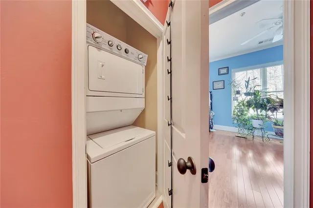 a view of street from balcony