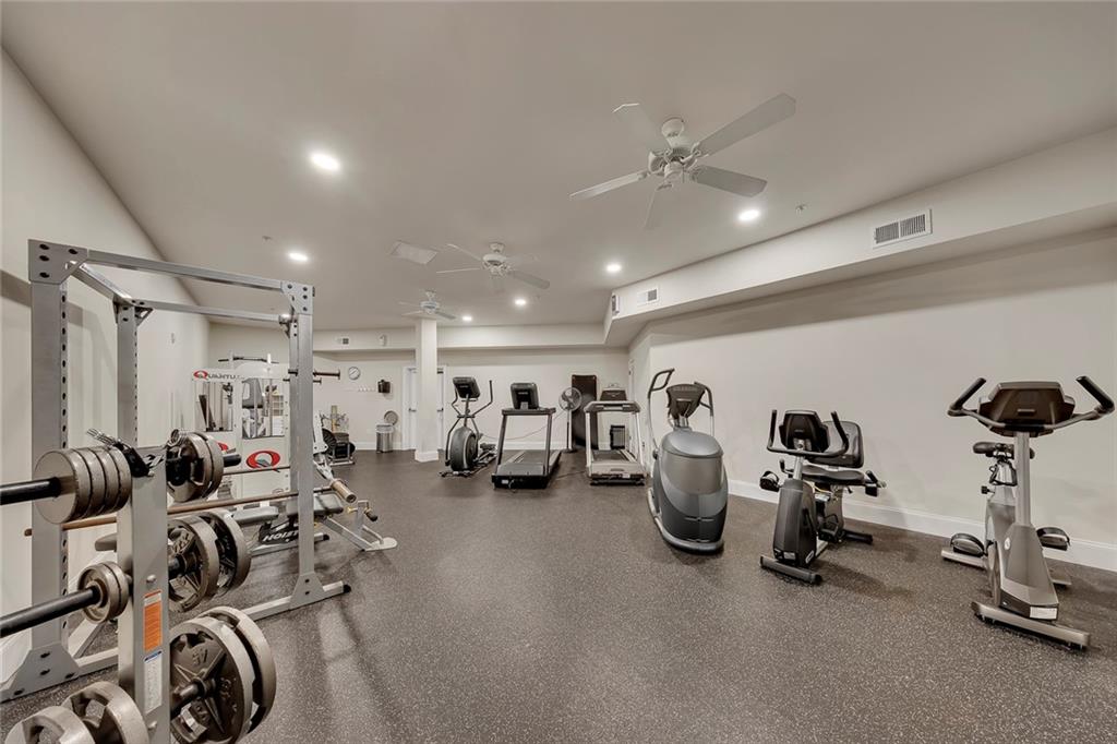 11 Perimeter Centre East, Unit 1112 Atlanta, GA 30346 - Photo 27 of 38 a view of a room with gym equipment