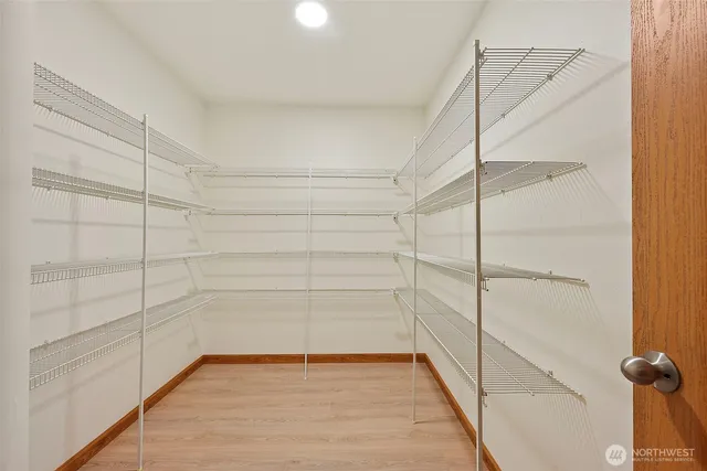 a view of a room with empty racks