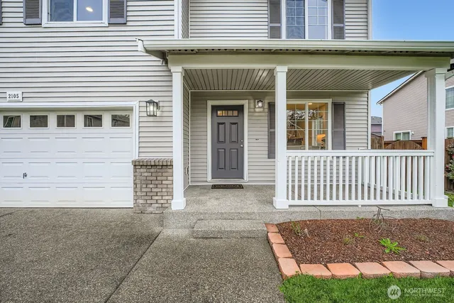 a front view of a house