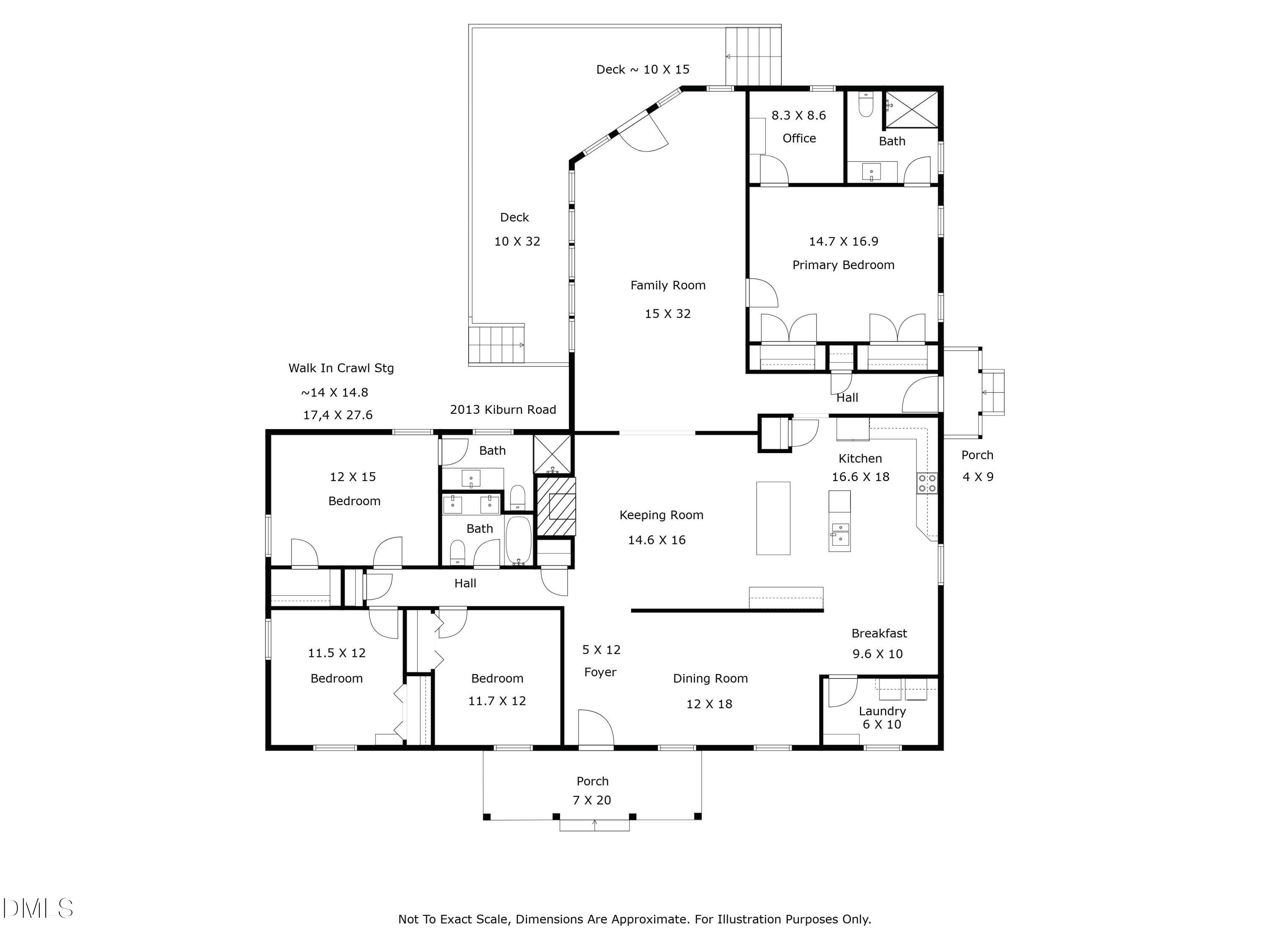 2103 Kilburn Road Raleigh, NC 27604 - Photo 33 of 33 Floor Plan