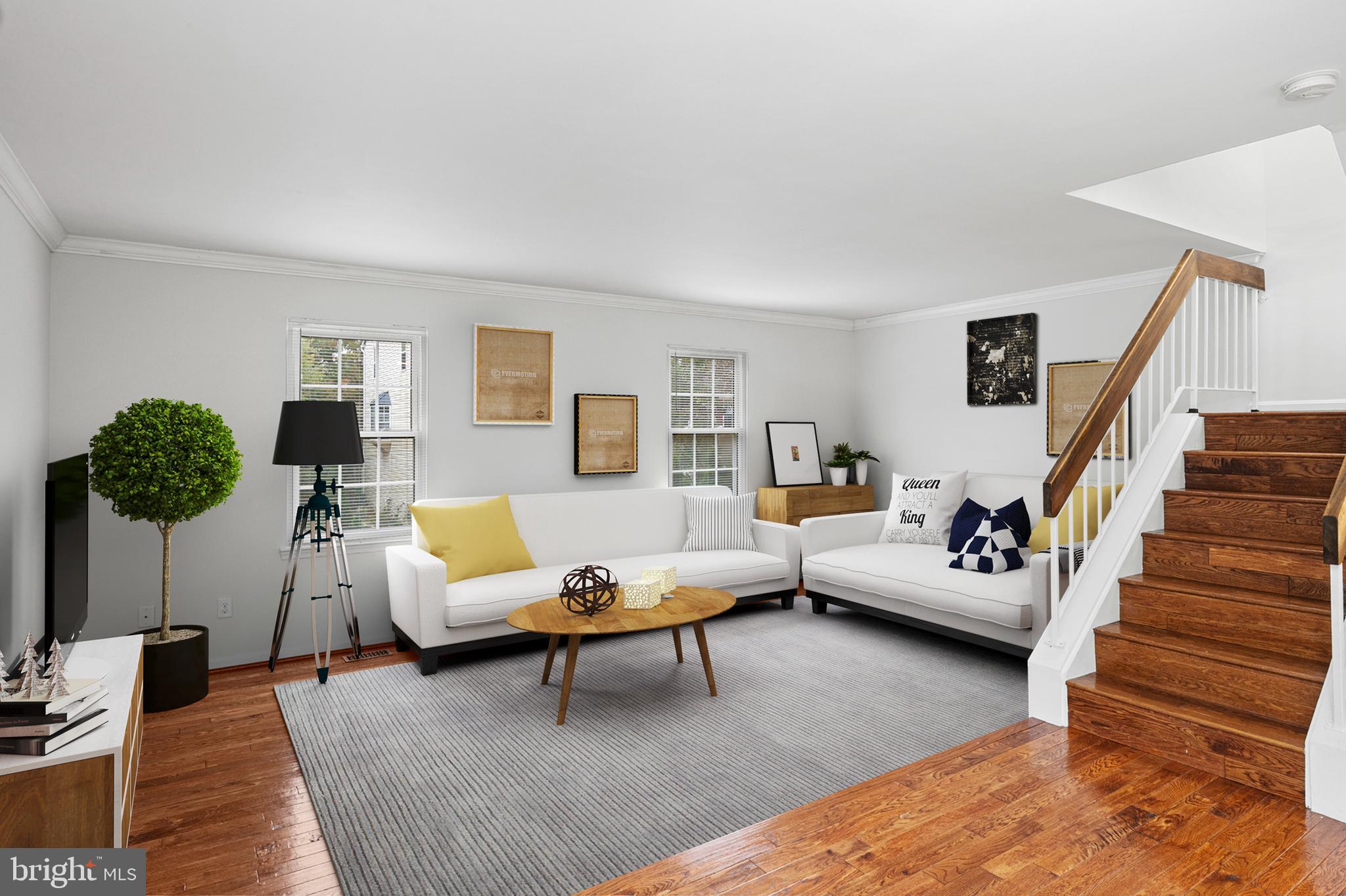 7022 Storch Lane Lanham, MD 20706 - Photo 11 of 44 Virtually staged living room.