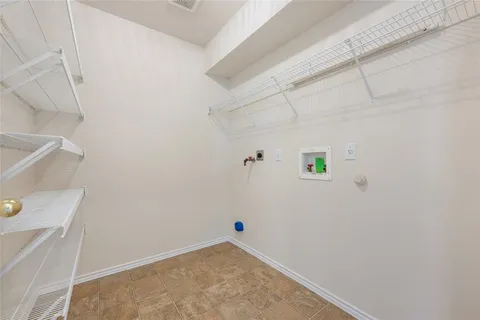 a view of small space with empty racks