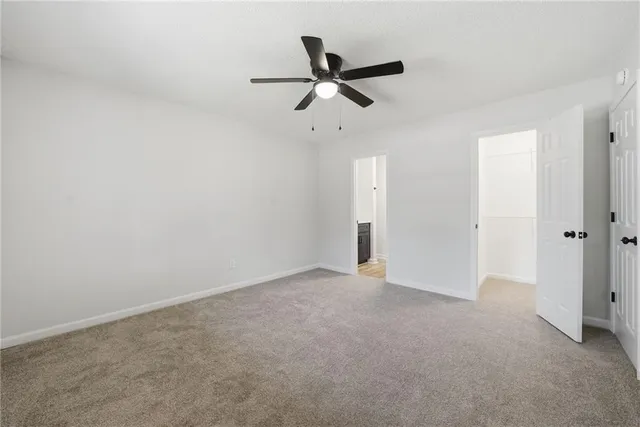 a view of an empty room