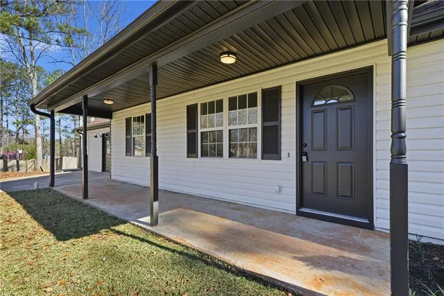 a view of house with door