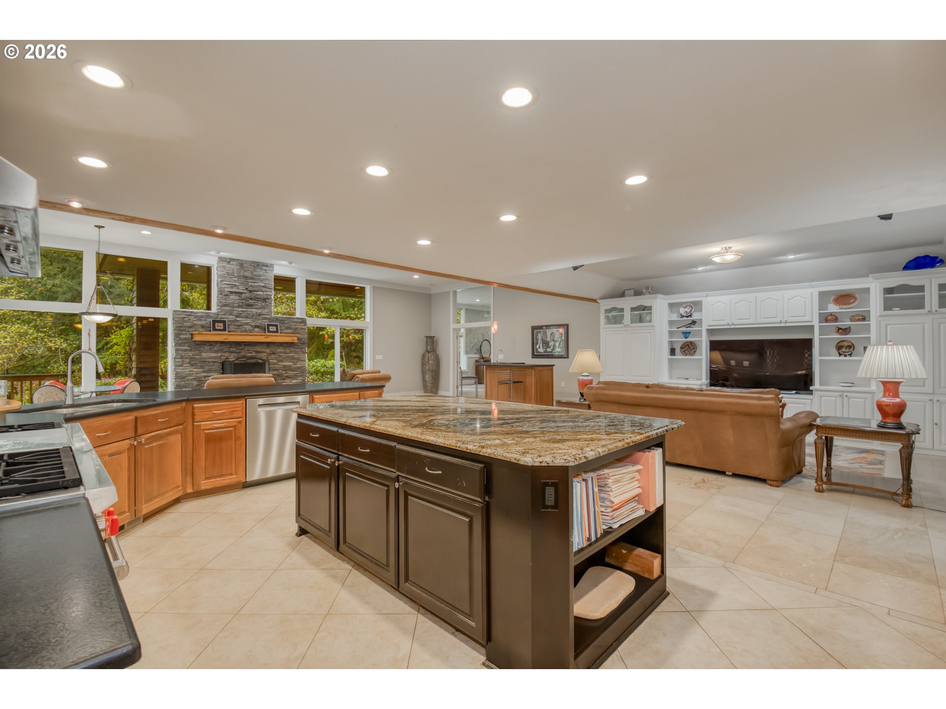 56888 Northwest Strassel Road Forest Grove, OR 97116 - Photo 4 of 48 a kitchen with stainless steel appliances lots of counter top space