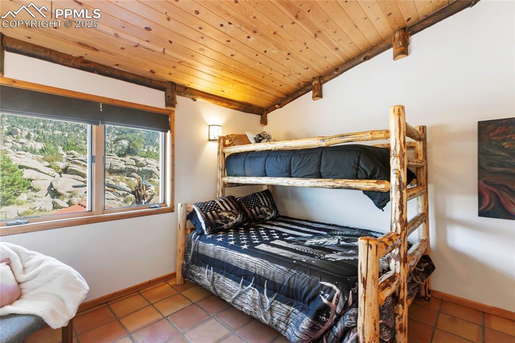 790 Tiara Road Lake George, CO 80827 - Photo 24 of 47 a black leather couch in front of a window