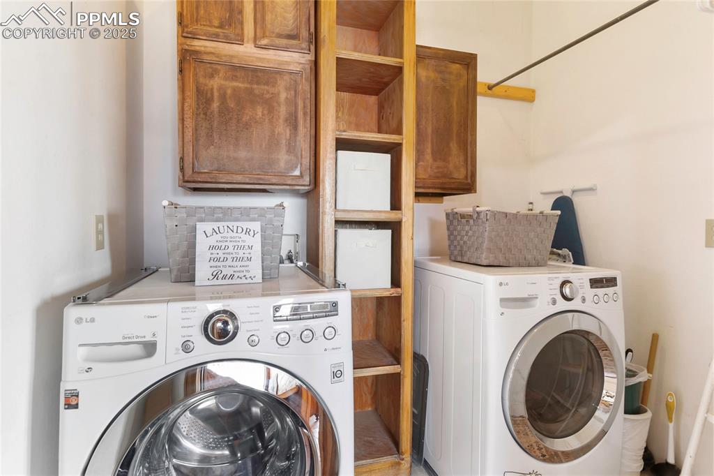 790 Tiara Road Lake George, CO 80827 - Photo 26 of 47 2nd floor laundry with storage