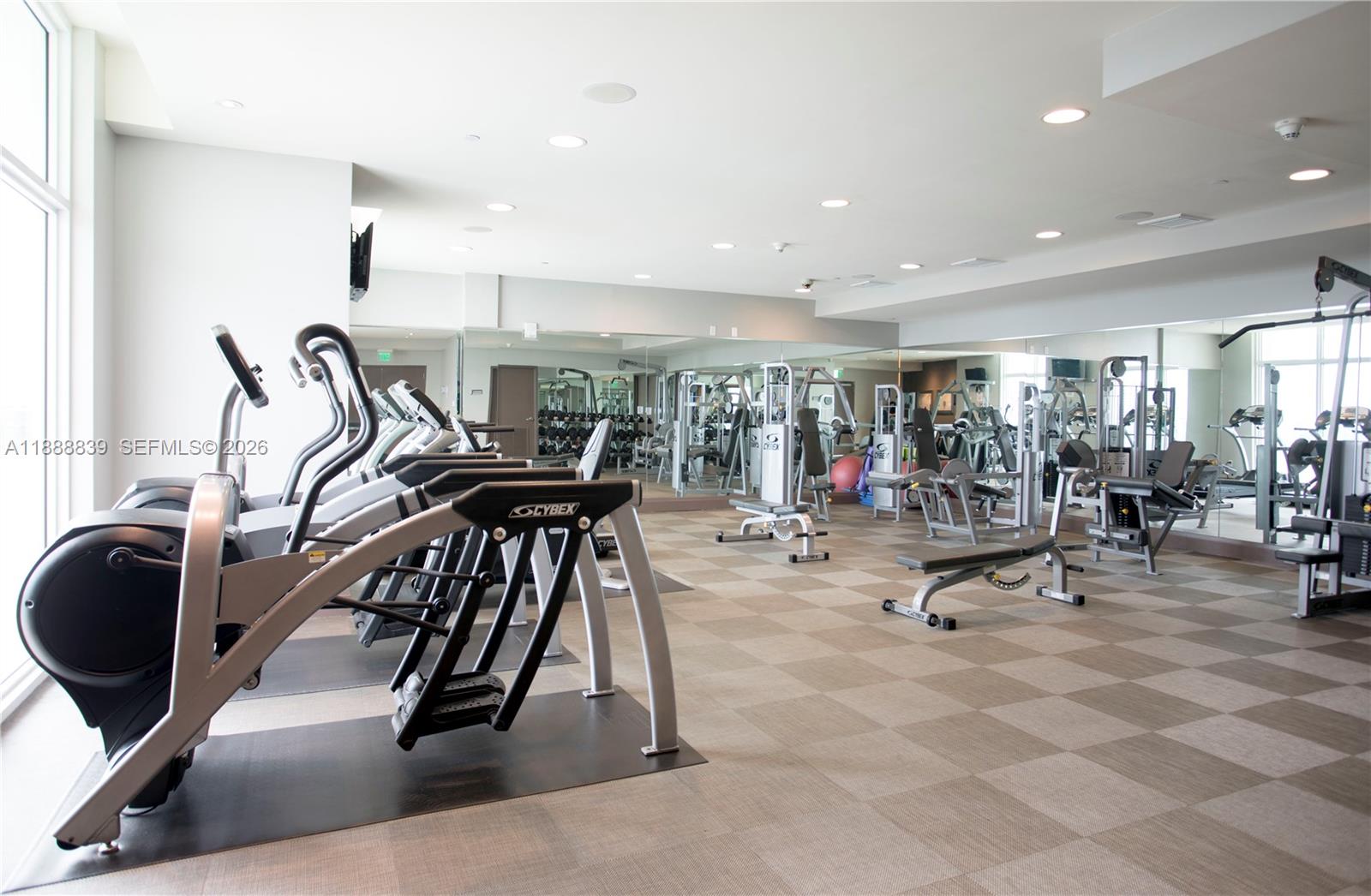 2525 Southwest 3rd Avenue, Unit 1106 Miami, FL 33129 - Photo 22 of 36 a view of a room with gym equipment