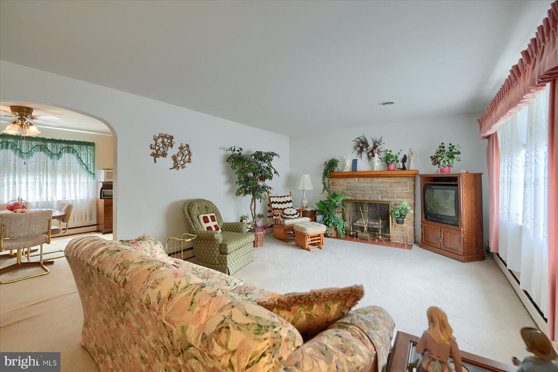 4501 North Road Harrisburg, PA 17109 - Photo 6 of 21 Stone fireplace