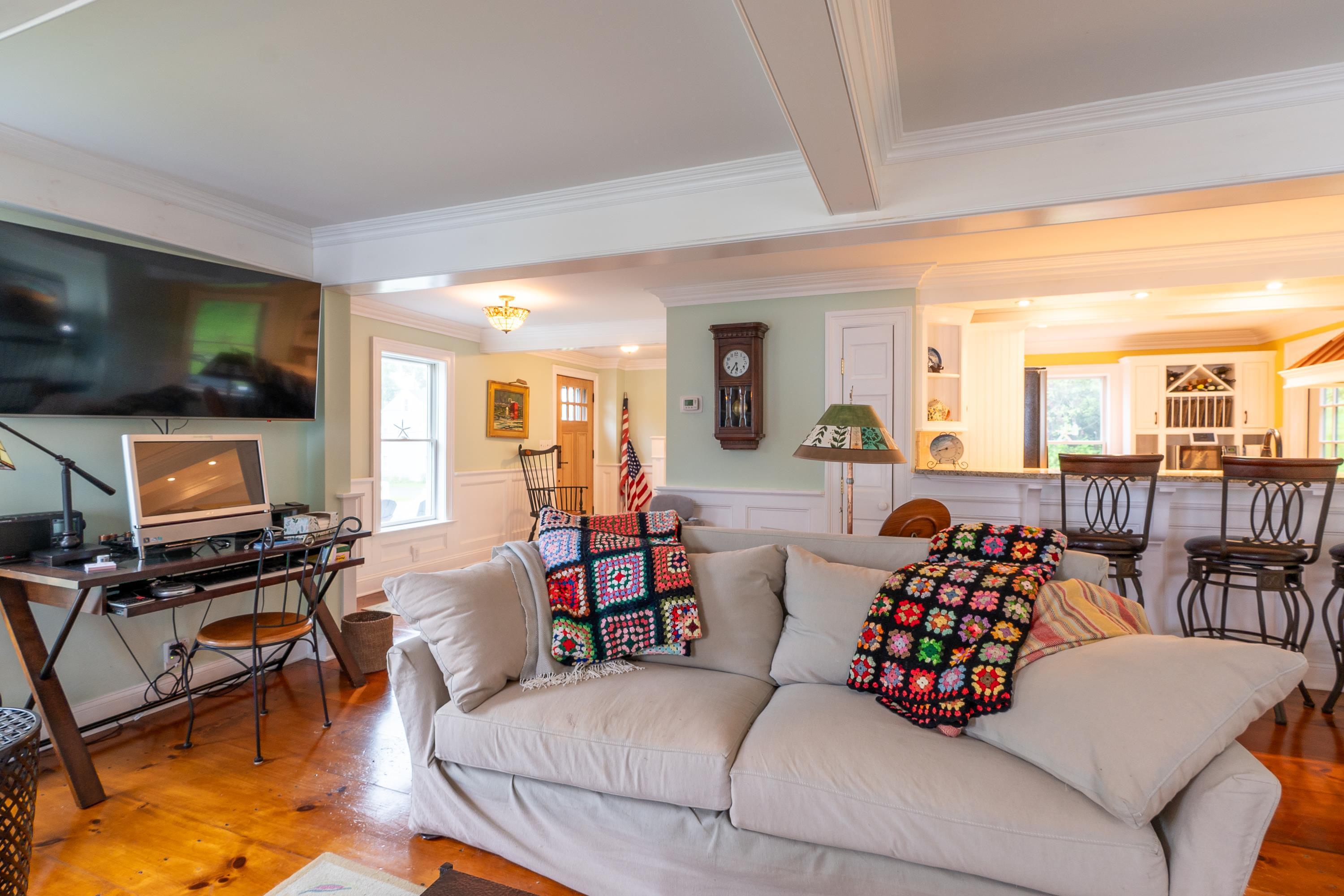 26 Sea Street Boothbay Harbor, ME 04538 - Photo 13 of 34 Living room to front entry
