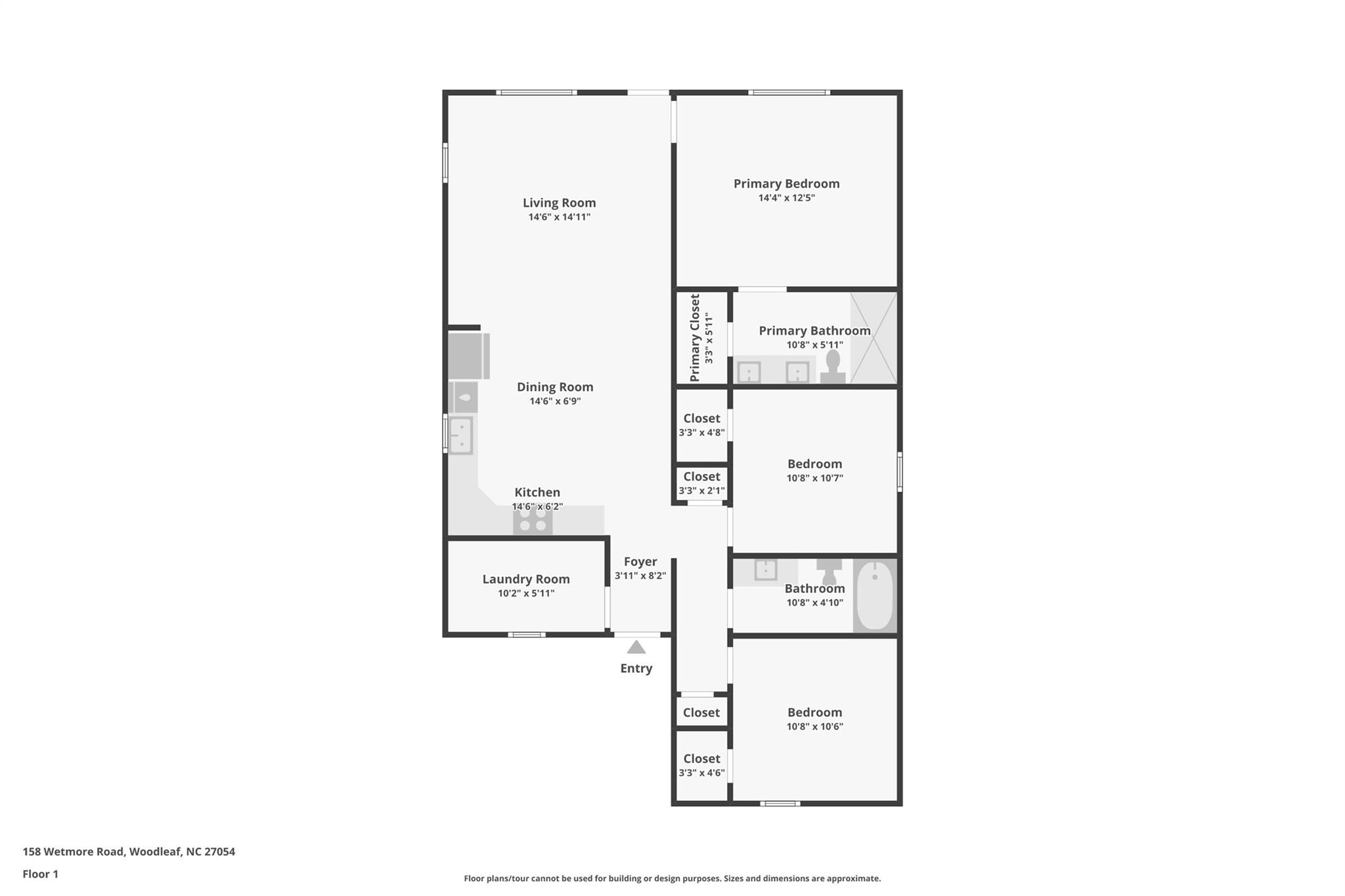 158 Wetmore Road Woodleaf, NC 27054 - Photo 33 of 33 a picture of a floor plan