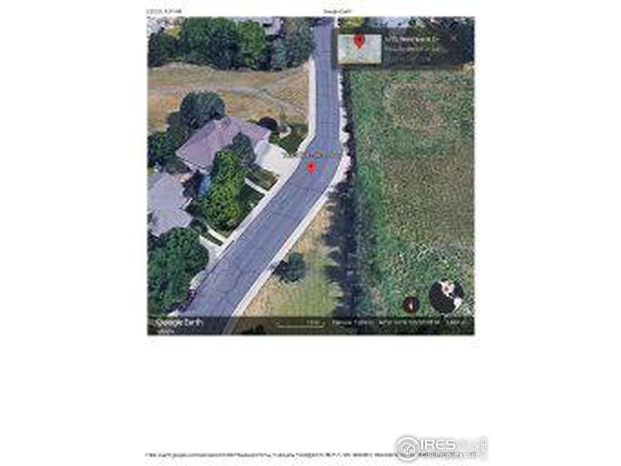 1695 Westward Drive Lafayette, CO 80026 - Photo 2 of 40 Google earth pic of home from the south looking north.