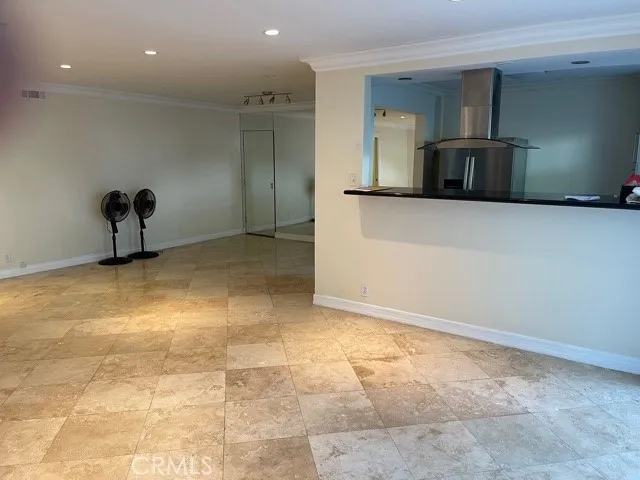 a view of a livingroom with a staircase