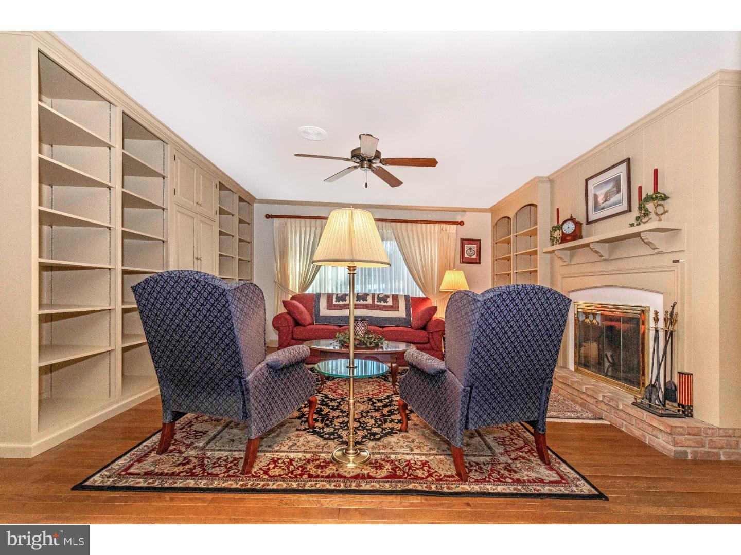 871 Springton Road Glenmoore, PA 19343 - Photo 10 of 25 Family Room with Built-ins and Fireplace