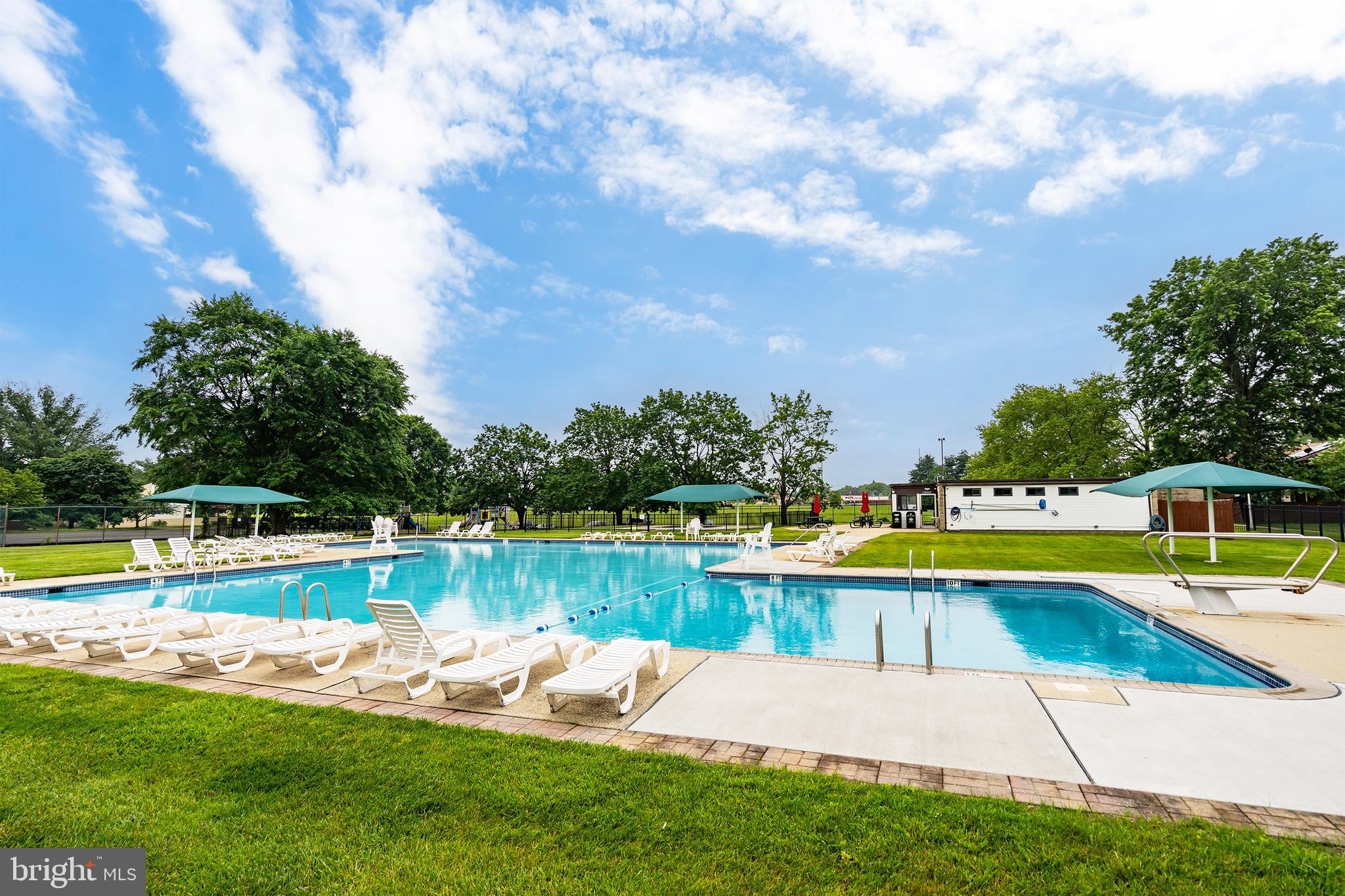 2 Avon Drive Hightstown, NJ 08520 - Photo 23 of 27 a view of a swimming pool with a yard