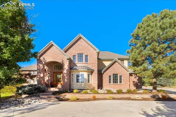 a front view of a house