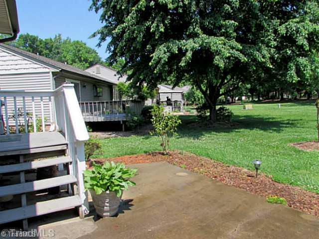 155 Old Mill Road High Point, NC 27265 - Photo 14 of 16 Exterior Back. Deck and patio area.