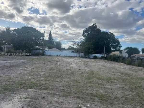 a view of a dry yard