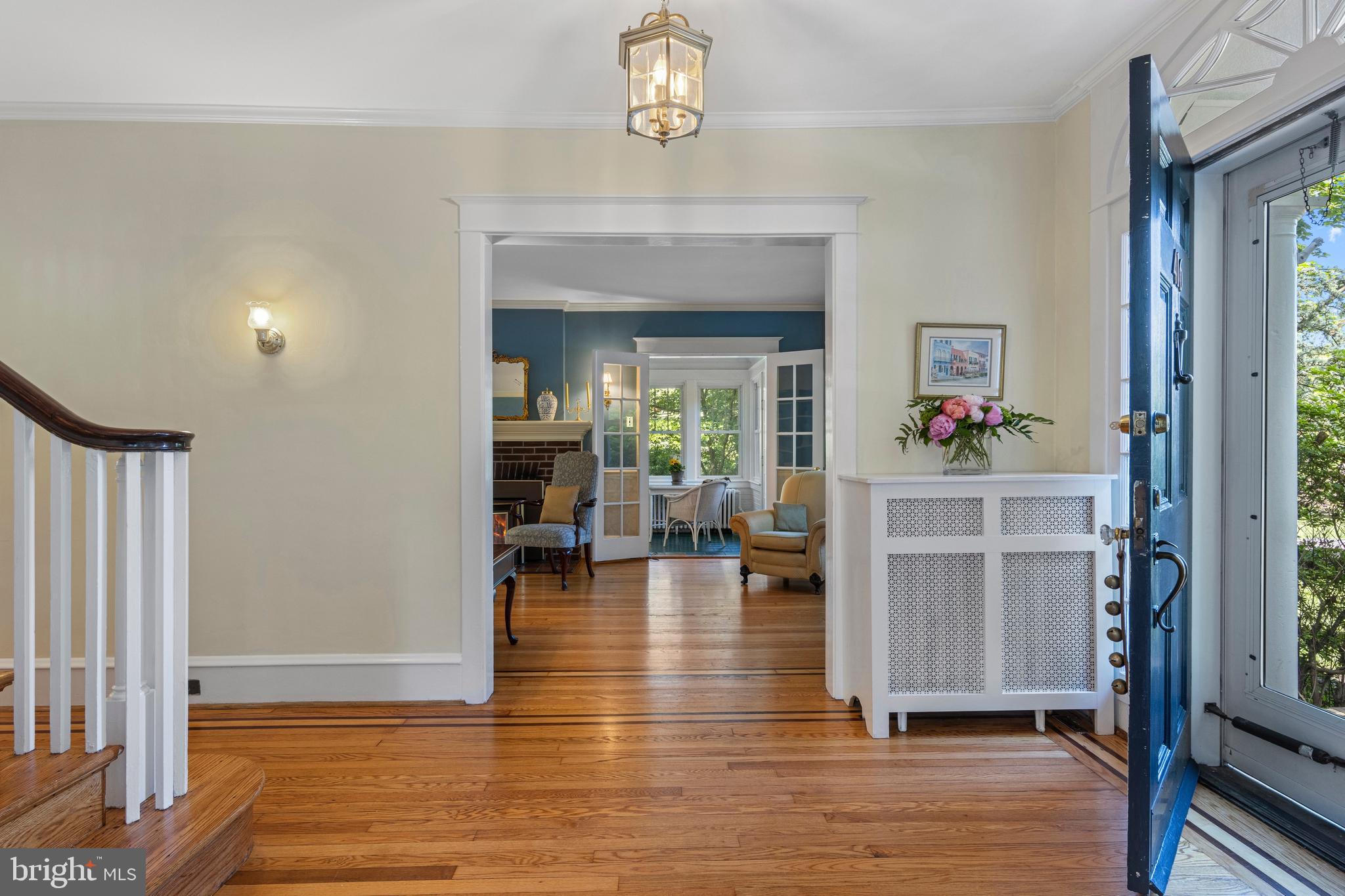 416 Waverly Road Wyncote, PA 19095 - Photo 7 of 67 a view of livingroom with furniture and wooden floor