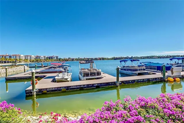 a view of a lake with a house