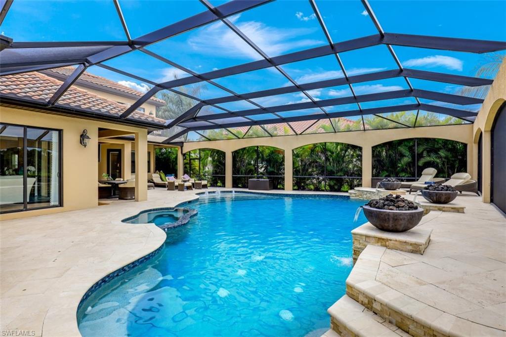 3289 Runaway Lane Naples, FL 34114 - Photo 32 of 35 a view of swimming pool with outdoor seating