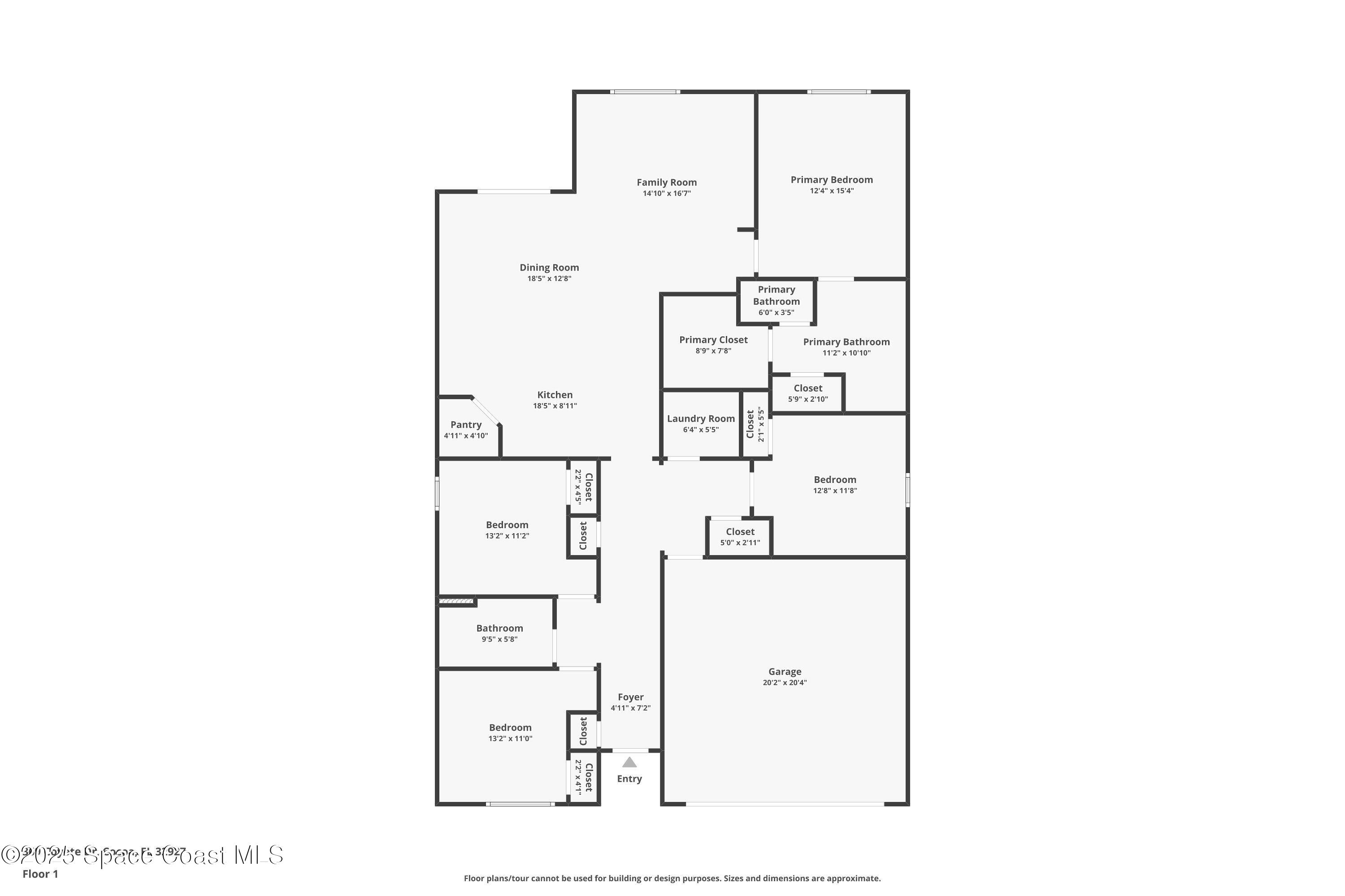 369 Coyote Drive Cocoa, FL 32927 - Photo 32 of 32 Floor plan