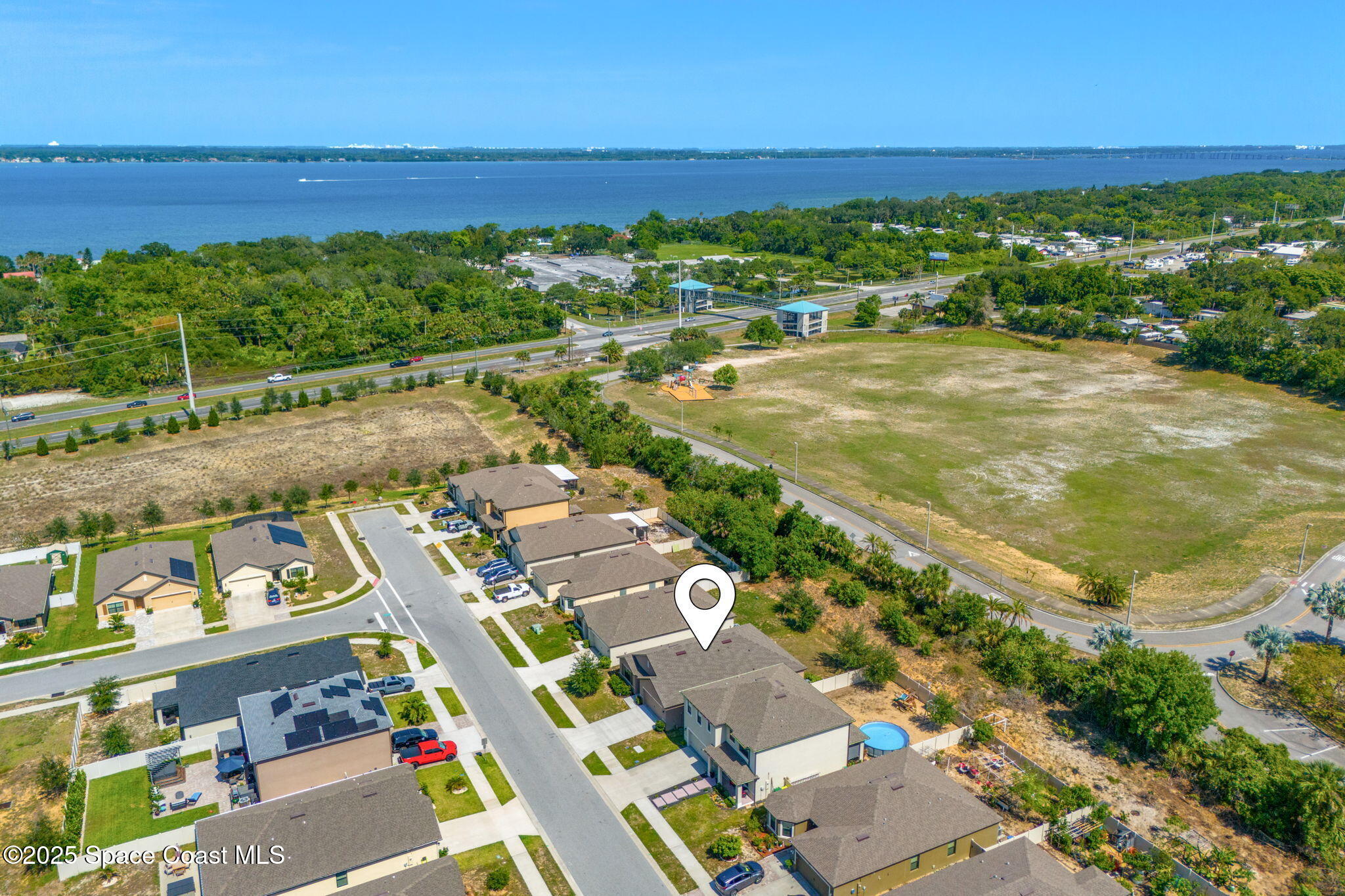 369 Coyote Drive Cocoa, FL 32927 - Photo 27 of 32 An aerial view of the home